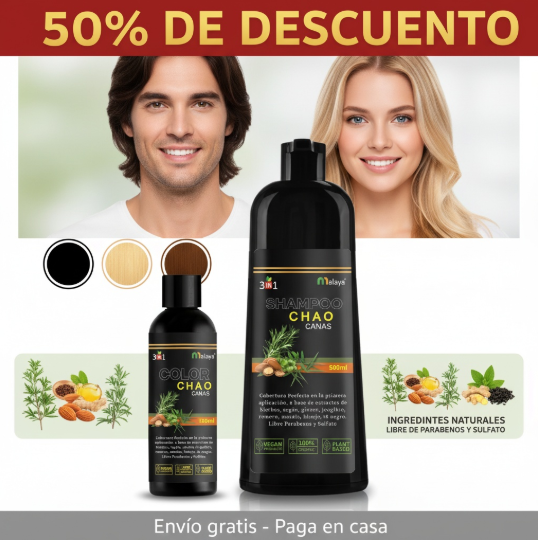 SHAMPOO CHAO CANAS +TRATAMIENTO