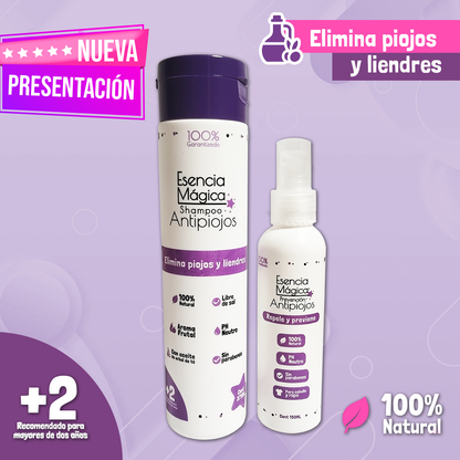 ESENCIA MAGICA ANTIPIOJOS 100 % NATURAL: El kit que cuida el cabello de tus niños.
