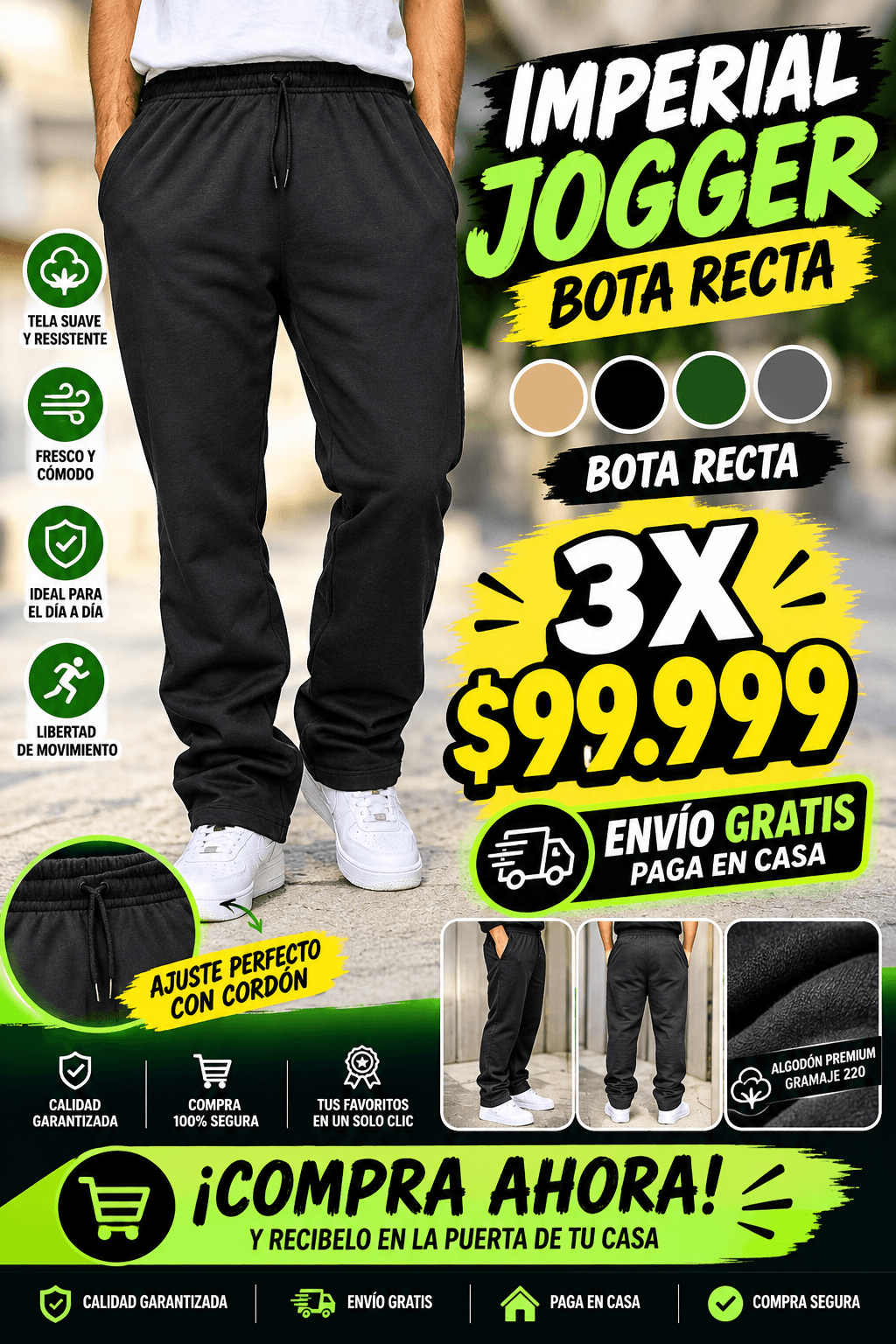 JOGGER IMPERIAL: combina estilo y comodidad en un solo diseño.