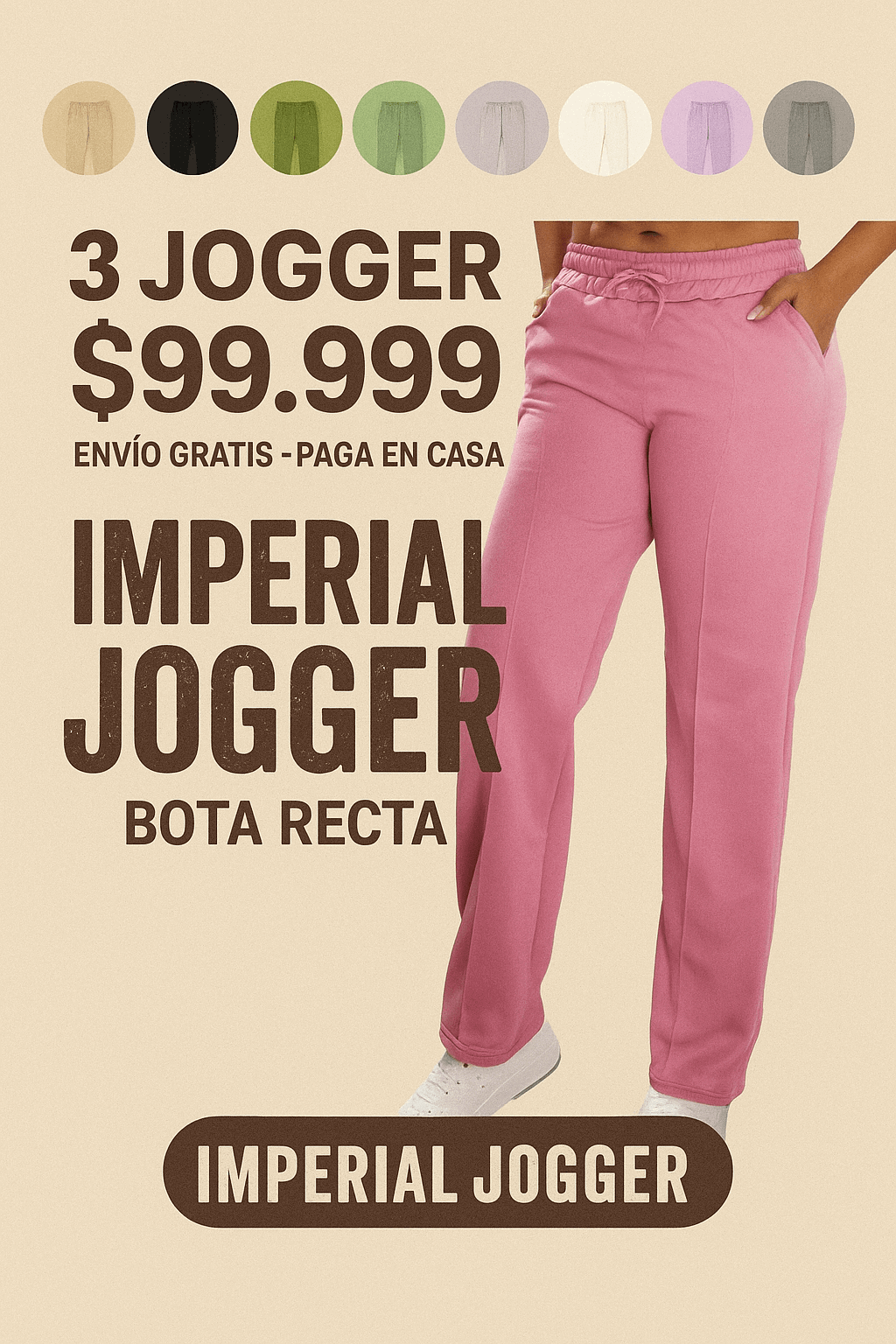 JOGGUER IMPERIAL PARA DAMA: Combina estilo, comodidad y versatilidad en un solo diseño.