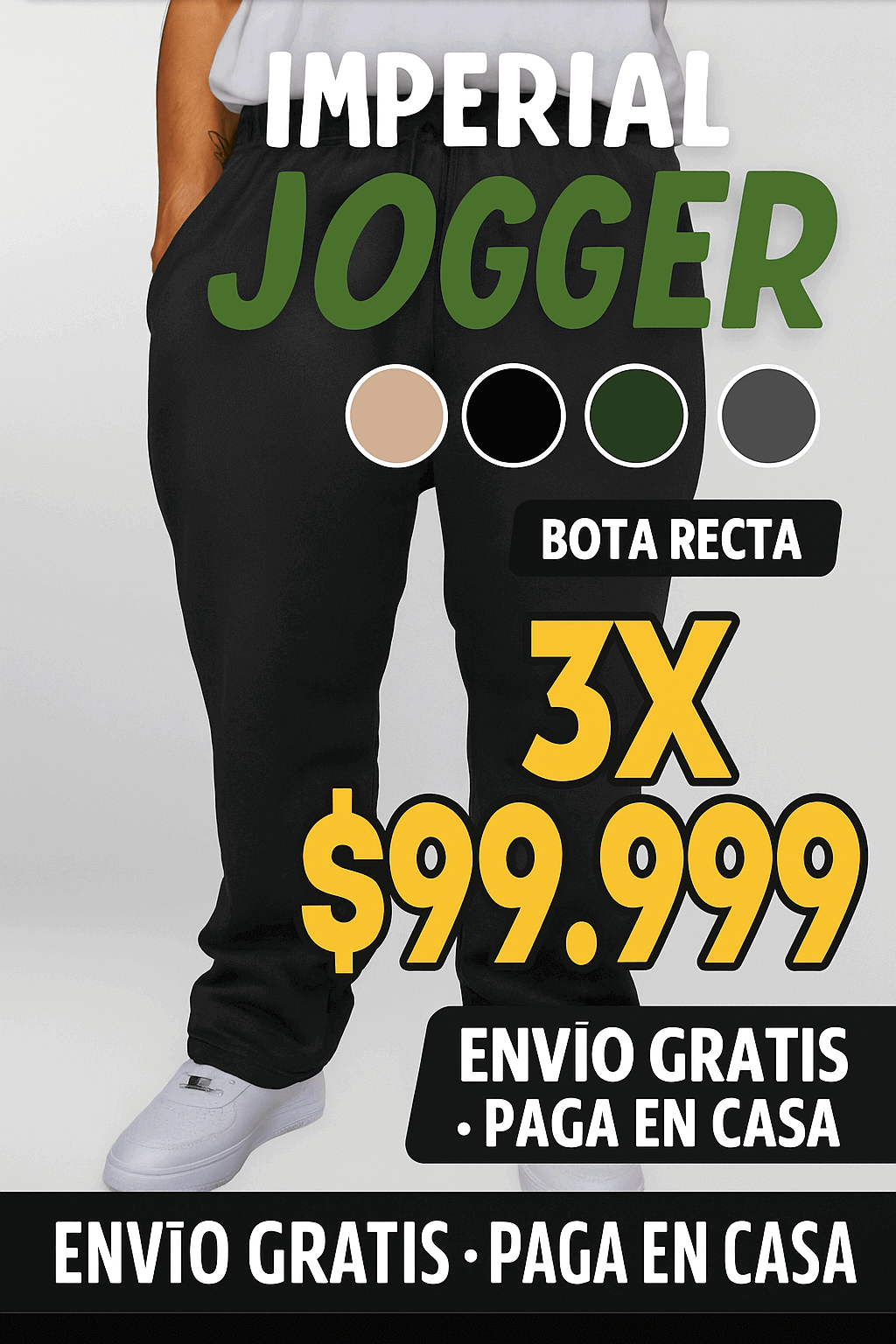 JOGGER IMPERIAL: combina estilo, comodidad y versatilidad en un solo diseño.