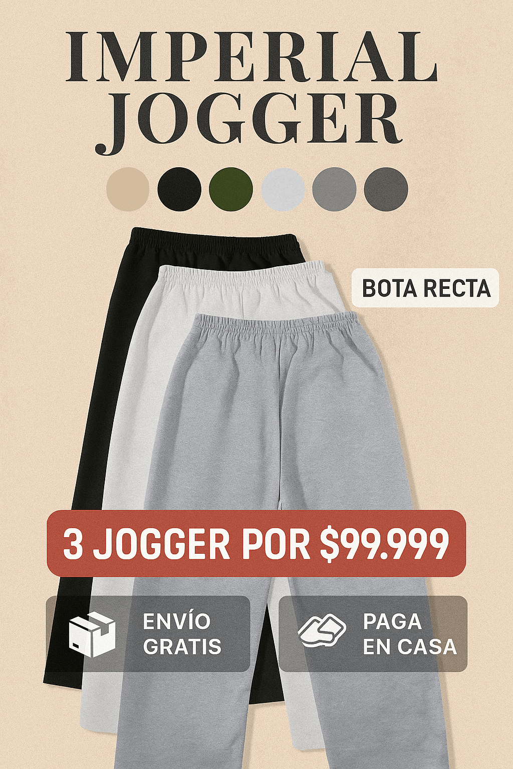 JOGGER IMPERIAL: combina estilo, comodidad y versatilidad en un solo diseño.