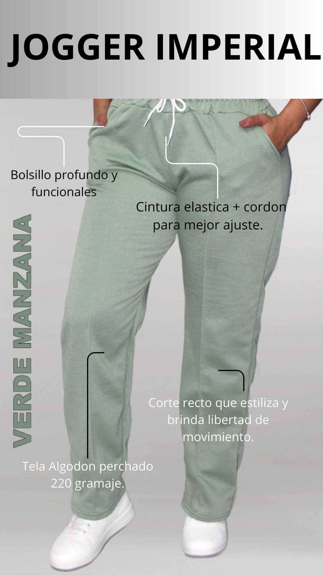 JOGGUER IMPERIAL PARA DAMA: Combina estilo, comodidad y versatilidad en un solo diseño.