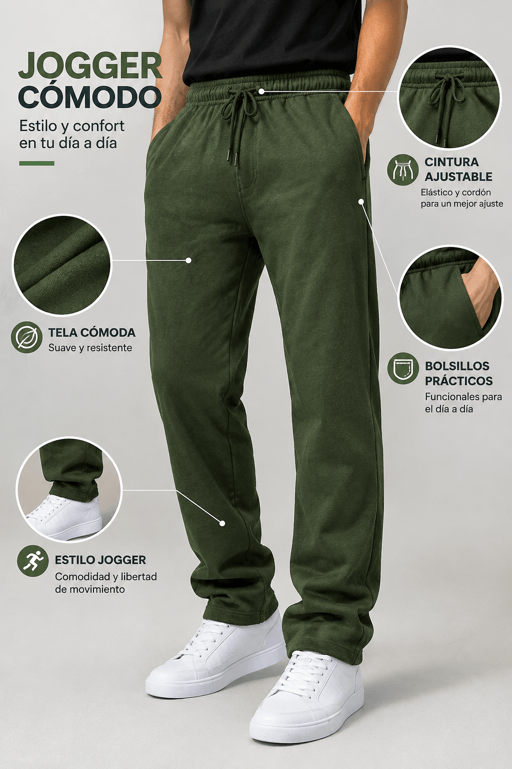 JOGGER IMPERIAL: combina estilo y comodidad en un solo diseño.