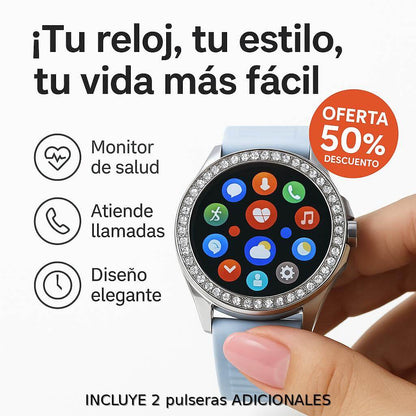 Reloj LG76 mini, INCLUYE 2 PULSERAS ADICIONALES para el reloj⌚50% OFF ✨