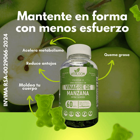 GOMAS VINAGRE DE MANZANA  VITALCOM X60