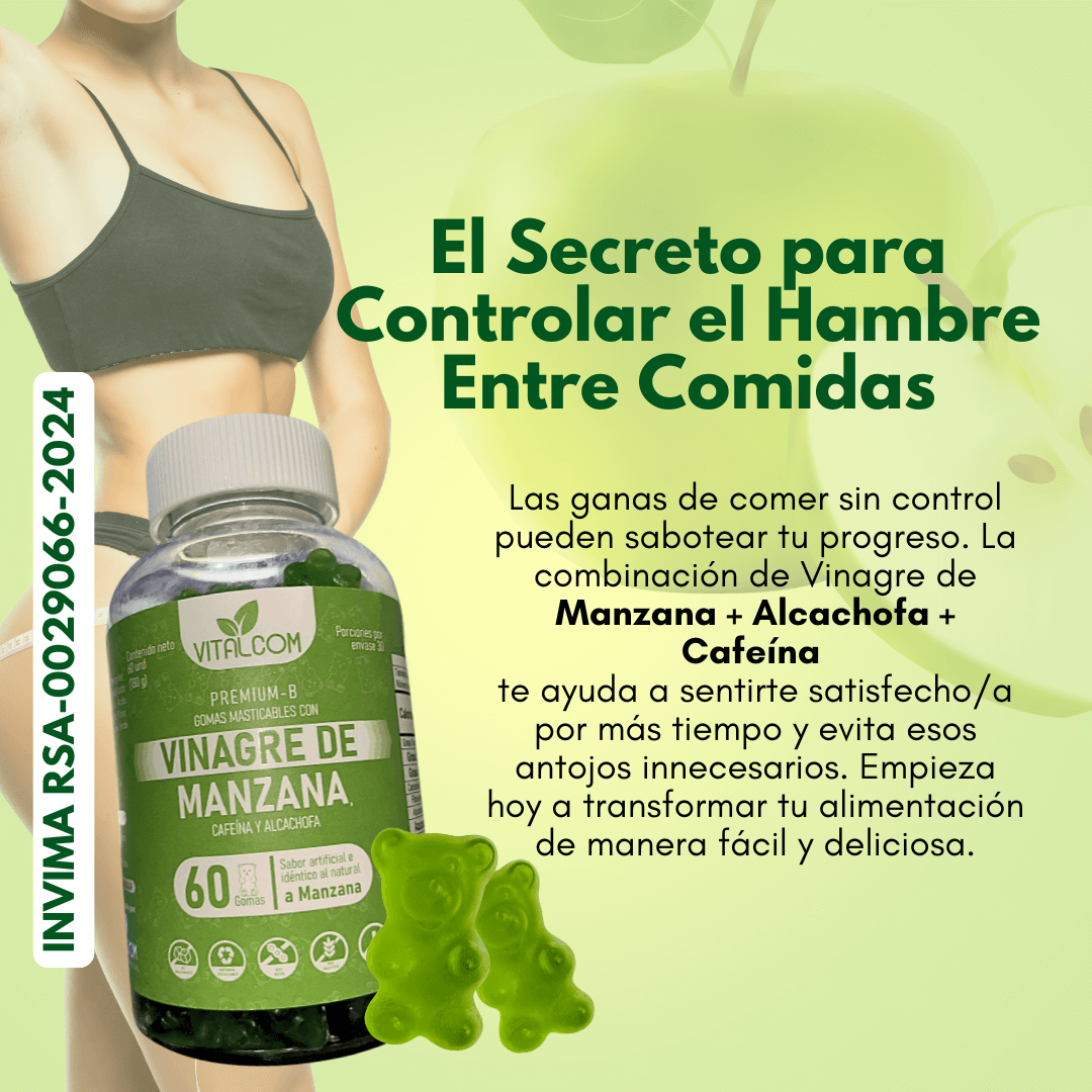 GOMAS VINAGRE DE MANZANA  VITALCOM X60